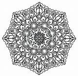 Coloring Pages Mandala Complicated Getdrawings sketch template