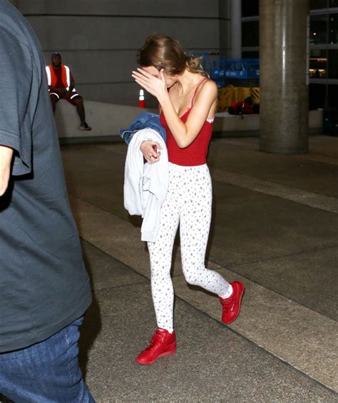 Lily Rose Depp In Tights At Lax Airport In Los Angeles 07