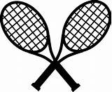 Racket Tennis Cartoon sketch template
