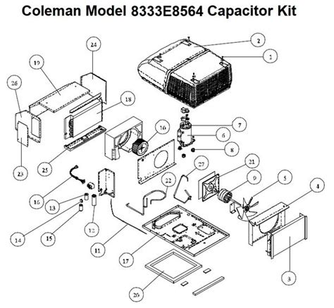 coleman air conditioner model  capacitor kit pdxrvwholesale