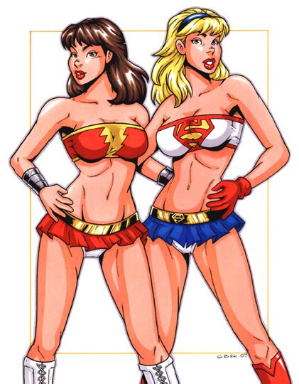 mary marvel and supergirl swimsuits justice league lesbians superheroes pictures pictures