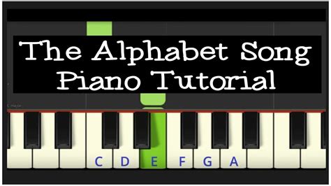 easy piano tutorial  alphabet song piano understand