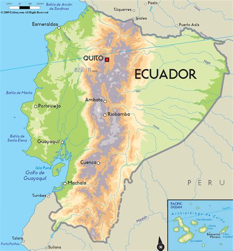 ecuador map toursmapscom