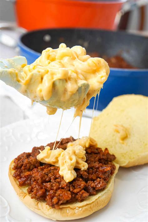 mac and cheese sloppy joes this is not diet food