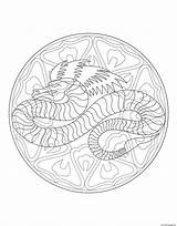Mandala Dragon Coloring Pages Mandalas Print Year Waffle Printable Chinese Color Adults Difficult If Waffles Animals Adult Colouring Worries Allow sketch template
