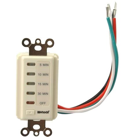 woods  minute automatic wall switch timer ivory   home depot