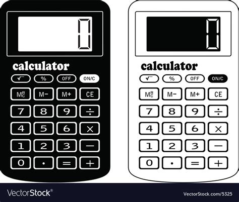 financial calculator royalty  vector image