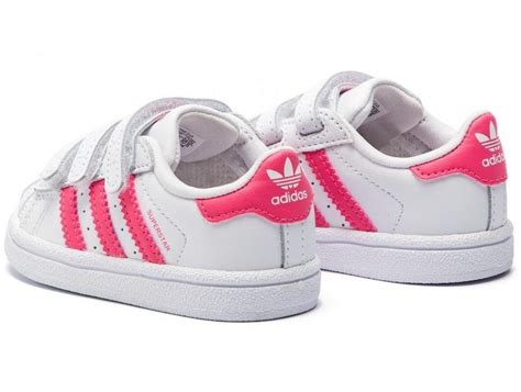 kinderschoenen adidas sneaker klittenband superstar roze meisjes adidas originals roze