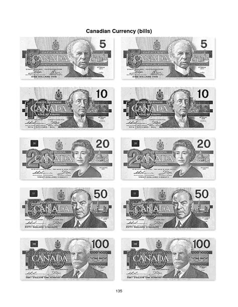 canadian money printables  printable templates