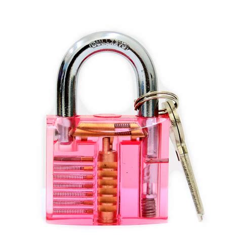 shipping light pink  visible cutaway padlock  locksmith