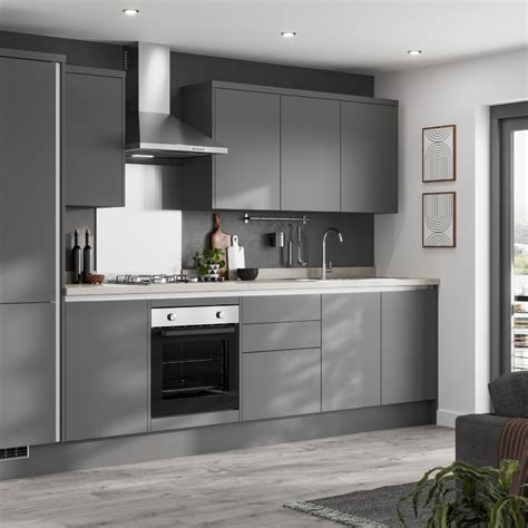 greenwich slate grey handleless kitchen kitchen design small grey