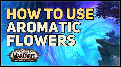 How To Use Aromatic Flowers Wow Shadowlands Youtube