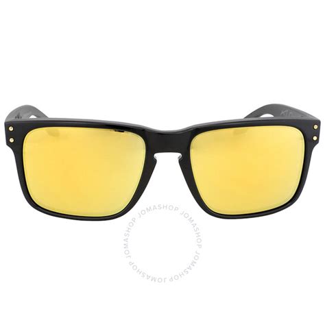 Oakley Holbrook Sunglasses Black Gold 0oo9102 910208 55 700285416861