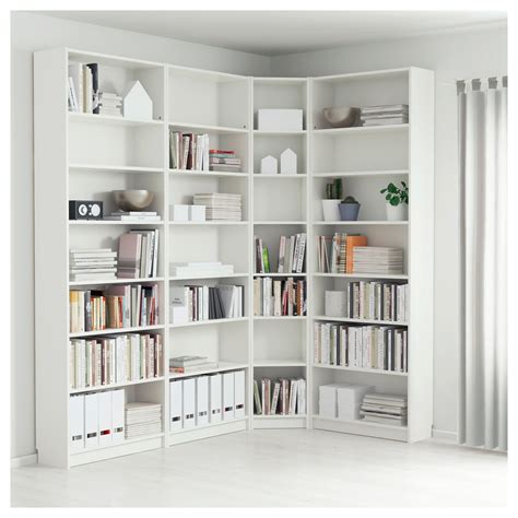 white billy bookcases