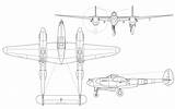 Lockheed P38 Airwingmedia sketch template