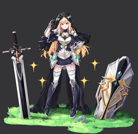 Safebooru 1girl Absurdres Armor Armored Boots Blonde Hair Boots