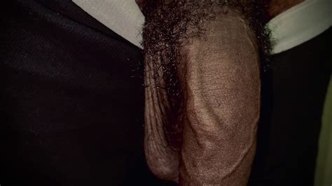 showing this big black soft uncut cock skinny guy with big dick