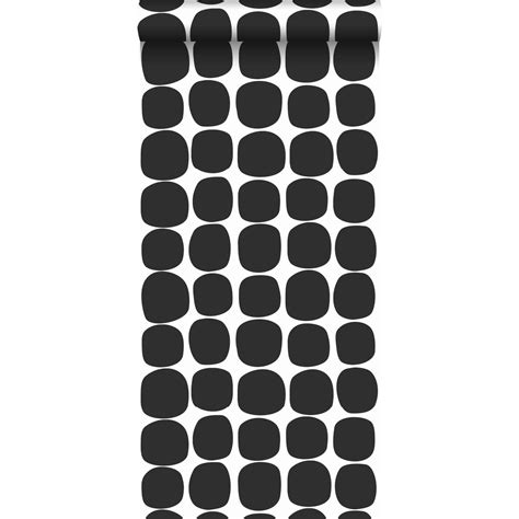 estahome behang grafisch motief zwart wit      kopen shop bij fonq