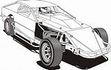 Coloring Dirt Pages Track Racing Modified Imca Mod Kids Trending Days Last sketch template