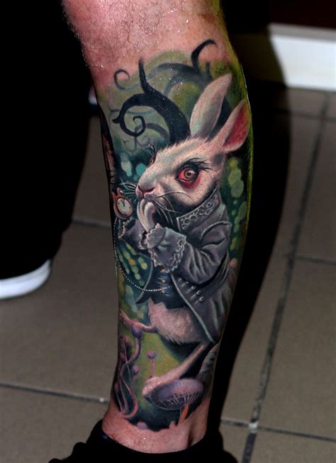 rabbit beautiful tattoos wonderland tattoo body art tattoos
