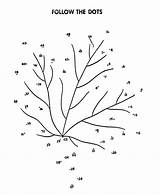 Dot Dots Connect Activity Coloring Pages Leaf Arbor Fall Maple Kids Canadian Tree Honkingdonkey Holiday Sheet Activities Trees Dotted Popular sketch template