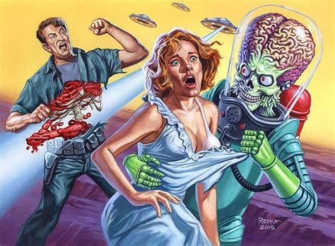 pin by jimmy wells on horror art mars attacks science fiction art horror comics