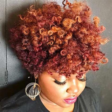 Copper Afro Cute Black Women Hair 5 Natural Hair Styles Thick Hair