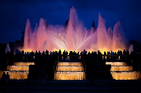 spectacular fountain  montjuic  magic fountain barcelona spain places ive  places