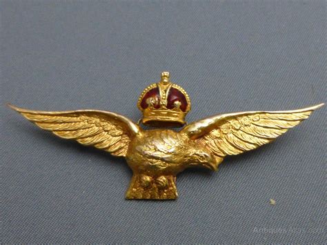 Antiques Atlas Crowned Eagle Raf Brooch