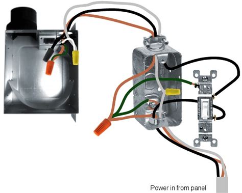 wiring  bathroom extractor fan diagram