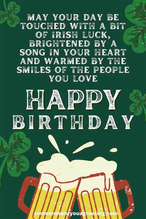irish birthday wishes  blessings     greeting