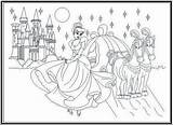 Koets Kleurplaat Kasteel Prinses Cinderella Kleurplaten Sprookjes Brengt Haar Downloaden Bord sketch template