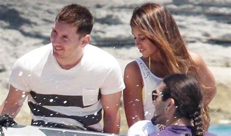 Pictures Barcelona Duo Lionel Messi And Cesc Fabregas Soak Up The Sun