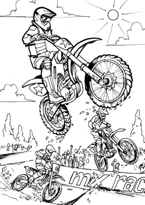 easy  print motorcycle coloring pages coloring pages