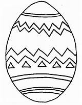 Easter Egg Coloring Color Pages Printable Kids sketch template