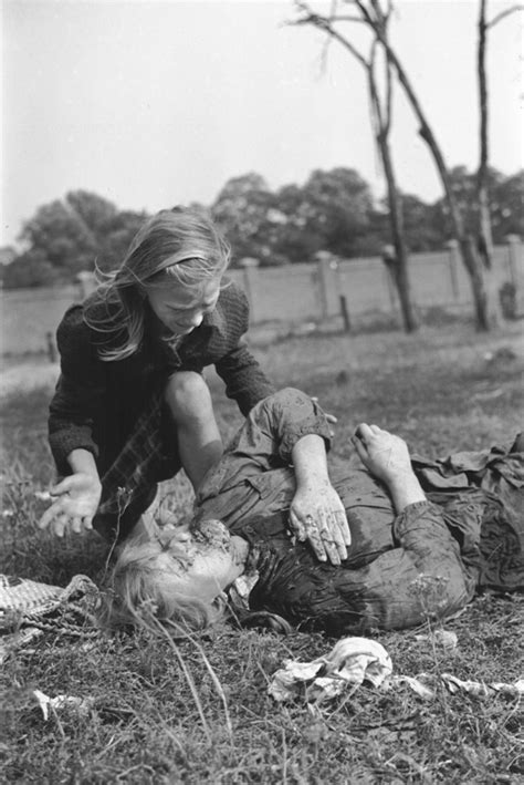 [photo] Ten Year Old Polish Girl Kazimiera Mika Mourning The Death Of