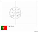 Pages Portugal Flag Coloring Cup Print sketch template