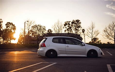 pictures volkswagen golf mk gti stance parked white cars
