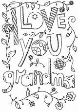 Abuela Doodle Grandparents Supercoloring Grandparent Sheets Nana Grandpa Abuelas Quiero sketch template