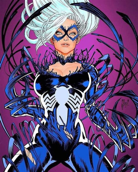 Blackcat Venom Black Cat Marvel Comic Art Amazing Spiderman