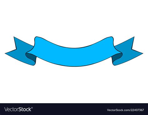 blue ribbon banner royalty  vector image vectorstock