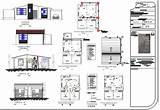 Elevation 2bhk House  Dwg Autocad Drawing Cadbull Description sketch template