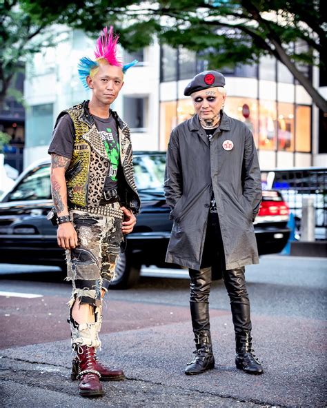 tokyo fashion japanese punks on the street in harajuku last weekend