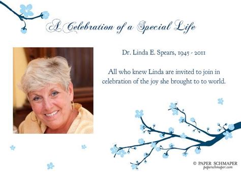 template  printable celebration  life invitations printable