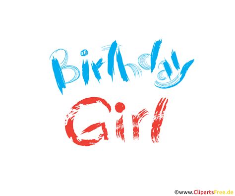 birthday girl clip art kostenlos