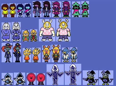 deltarune sprite sheet