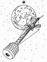 Space Coloring Pages sketch template