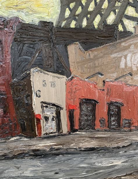 arnold sharrad impressionist brooklyn streetscape ii inventory