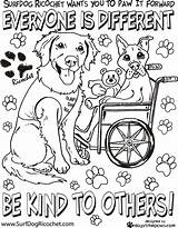 Coloring Pages Bullying Anti Dog Respect Kindness Acts Special Kids Sheets Dogs Printable Hard Color Needs Colouring Puppy Children Adults sketch template