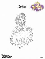 Coloring Sofia Princess First Pages Beautiful Disney Mix Fall Party Hellokids Print sketch template